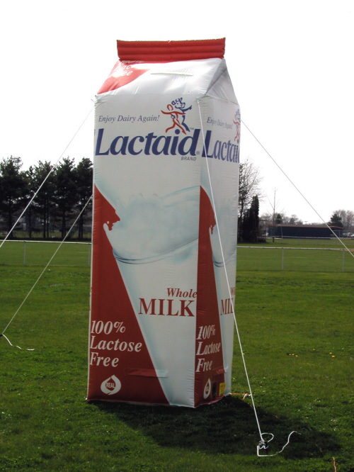 Inflatable Product Replicas lactaid milk carton - 13'